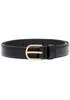 TOTEME buckle-fastening leather belt - Black