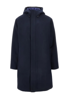 Ea7 Emporio Armani hooded coat - Blue
