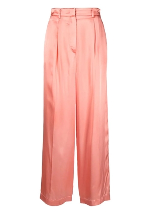 Forte Forte satin-finish gathered trousers - Pink