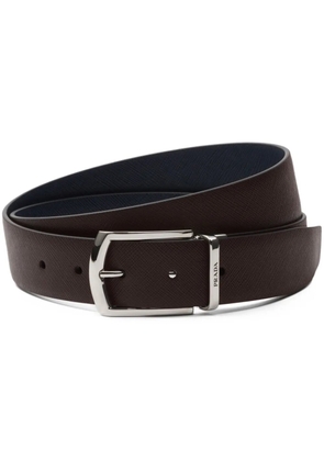 Prada reversible leather belt - Brown
