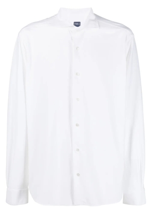 Fedeli Sean cotton-blend shirt - White