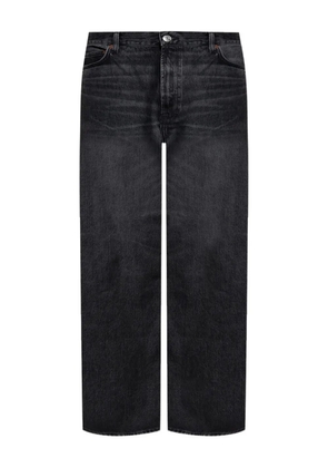 SAMSOE SAMSOE five-pocket design wide-leg jeans - Black