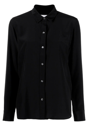 Equipment classic-collar silk shirt - Black