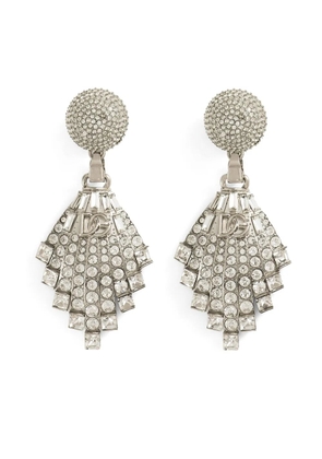 Dolce & Gabbana crystal-embellished earrings - Silver