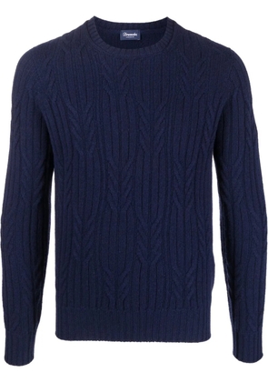 Drumohr cable-knit cashmere jumper - Blue