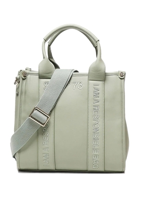 V°73 logo-embroidered cross body bag - Green