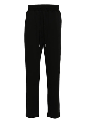 Kiton cotton tapered track pants - Black