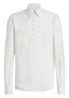 Dolce & Gabbana embroidered-logo shirt - Neutrals