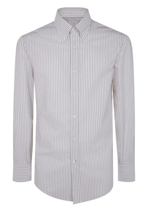 Brunello Cucinelli striped shirt - Brown