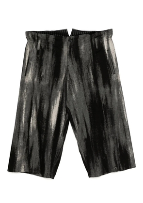 Limi Feu printed tucked trousers - Black