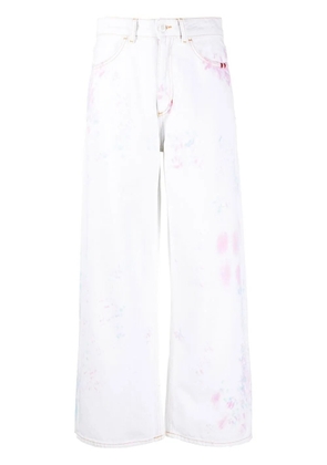 AMISH wide-leg tie dye trousers - Blue
