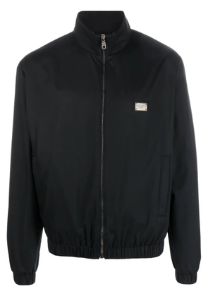 Dolce & Gabbana logo-plaque lightweight jacket - Black