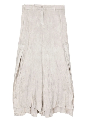 Masnada layered pleated midi skirt - Neutrals