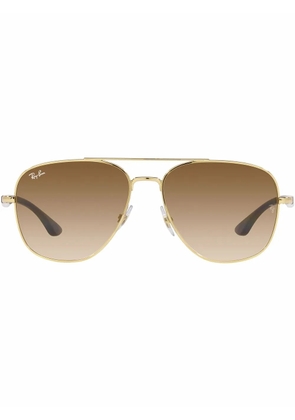 Ray-Ban RB3683 aviator-frame sunglasses - Gold