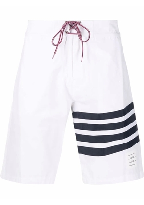 Thom Browne 4-Bar swim shorts - White