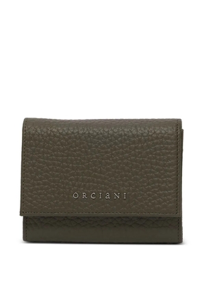 Orciani small logo-appliqué wallet - Green