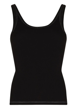 Ksubi ribbed cotton tank top - Black