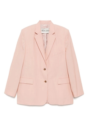 Recto signature single-breasted jacket - Pink
