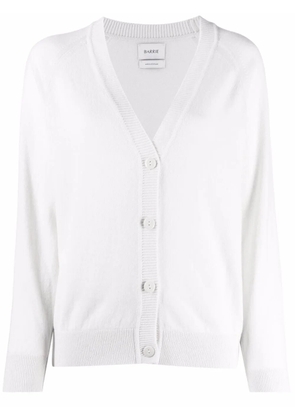 Barrie rib-trimmed cashmere cardigan - White