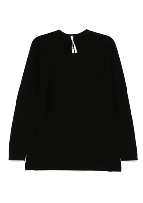 Label Under Construction long-sleeves cotton T-shirt - Black