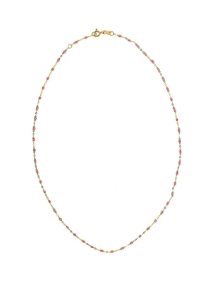 Gigi Clozeau 18kt yellow gold Classic Gigi rose beaded necklace