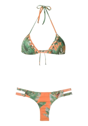 Amir Slama triangle bikini set - Green