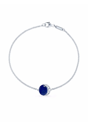 David Morris 18kt white gold Fortuna lapis lazuli and diamond bracelet - Silver