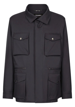Dolce & Gabbana multi-pocket safari jacket - Blue
