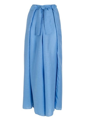 Amir Slama box-pleat palazzo pants - Blue