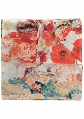 Jean Paul Gaultier Pre-Owned 2000s semi-sheer floral scarf - Neutrals