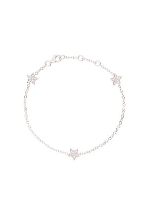 ALINKA 18kt white gold STASIA MINI Triple Star diamond bracelet - Metallic