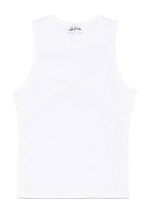 Jean Paul Gaultier jersey tank top - White