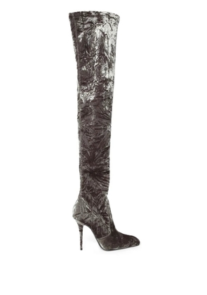 Saint Laurent Ella 110mm thigh-high boots - Green