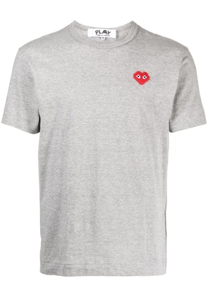 Comme Des Garçons Play logo-patch cotton T-shirt - Grey