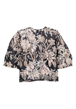 Biyan floral-print blouse - Blue