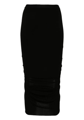 Rick Owens Shrimp ruched midi skirt - Black