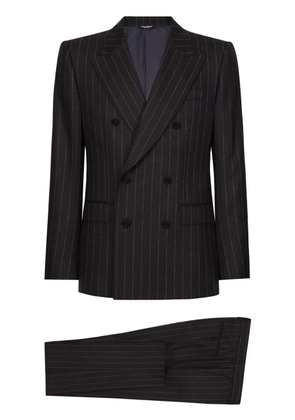 Dolce & Gabbana Sicilia-fit double-breasted suit - Black