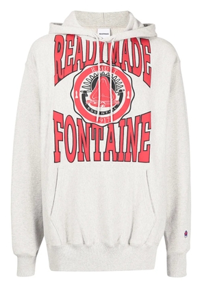 Readymade logo-print long-sleeve hoodie - Grey