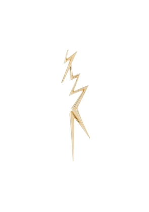 LE STER 18kt yellow gold diamond Thunderflash left earring