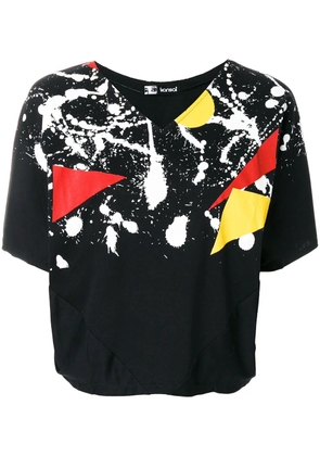 Kansai Yamamoto Pre-Owned 1980s paint splatter print T-shirt - Black