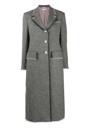 Thom Browne RWB-stripe coat - Grey