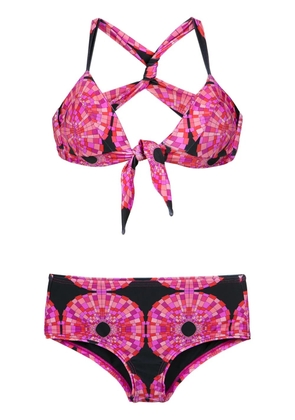 Amir Slama printed bikini set - Pink