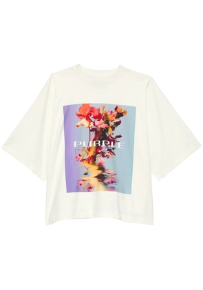 Purple Brand Smudge 'White' T-shirt