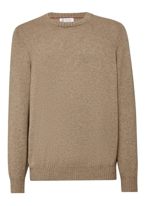 Brunello Cucinelli crewneck cashmere jumper - Neutrals
