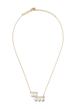 TASAKI 18kt yellow gold Collection Line Balance step Akoya pearl pendant