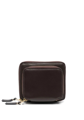 Comme Des Garçons Wallet zipped leather cardholder - Brown
