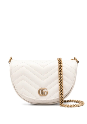 Gucci mini GG Marmont cross body bag - White