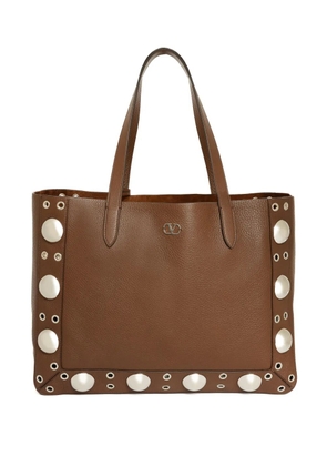 Valentino Garavani leather tote bag - Brown