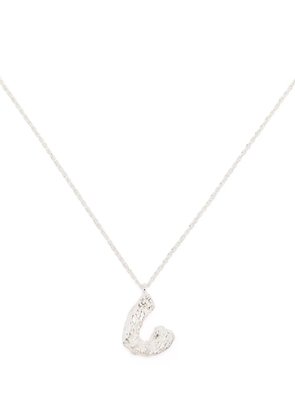 LOVENESS LEE C alphabet pendant necklace - Silver