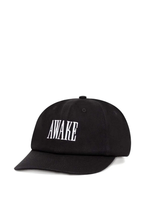 Awake NY logo-embroidered cap - Black